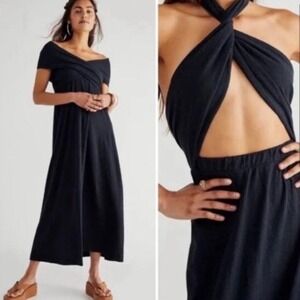 Free People Beach Limitless Dress Women's Size Small Black Convertible